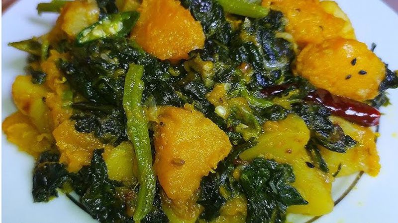 মিষ্টি লাউ পুঁই শাক